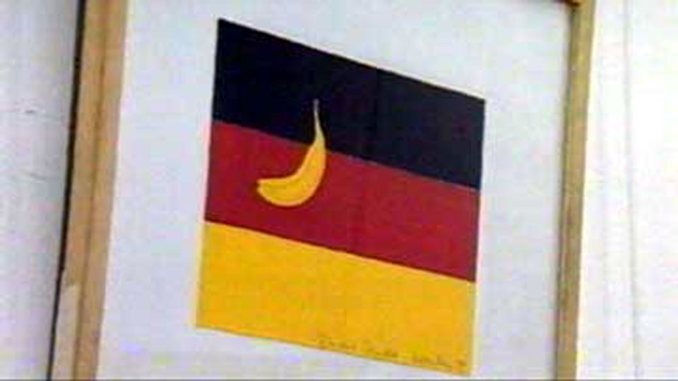 Deutsche Nationalflagge mit Banane